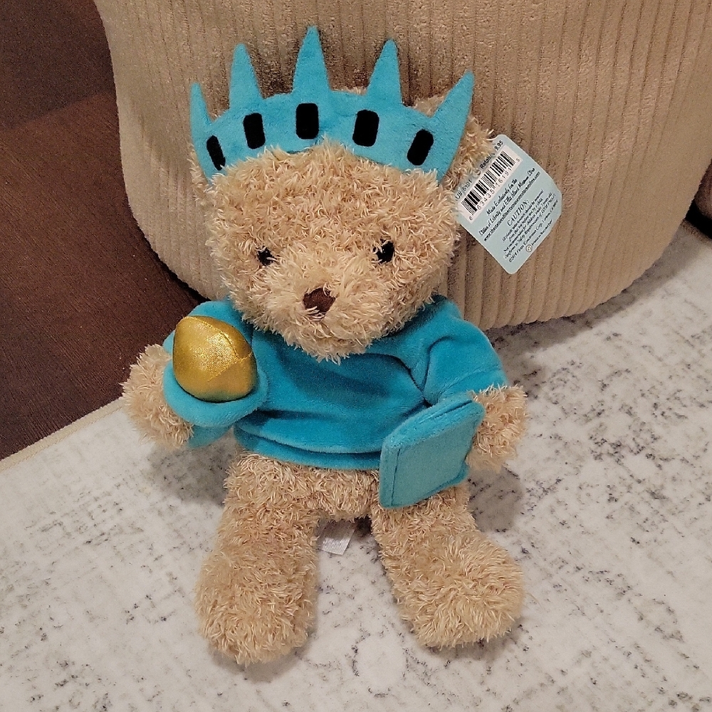 Fiesta Liberty Bear Plush with Blue and Gold Details